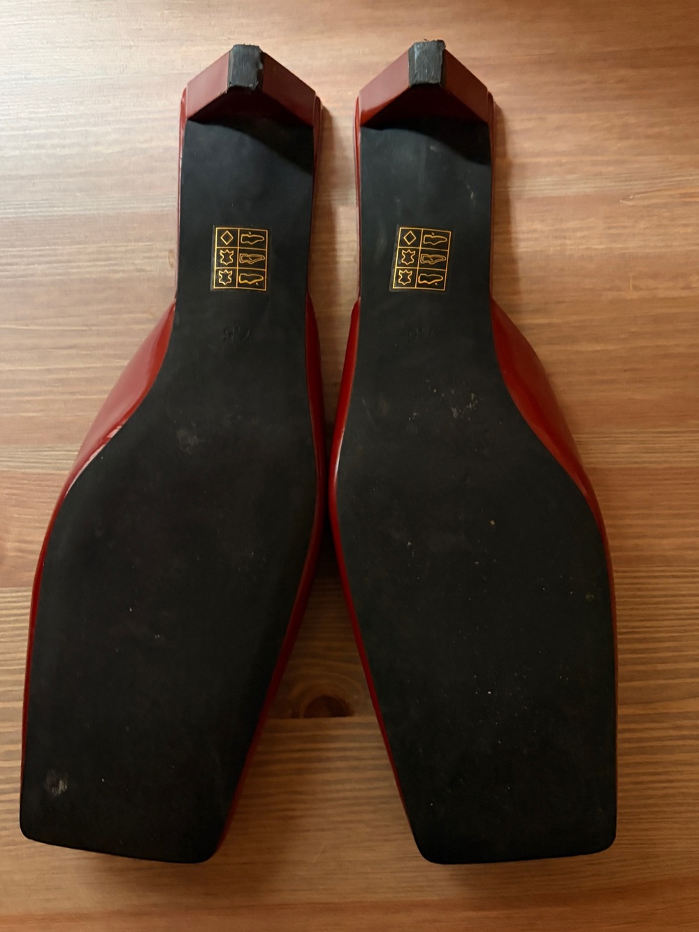 Jeffrey Campbell Red Square-Toe Mule Clogs - Picture 7 of 7